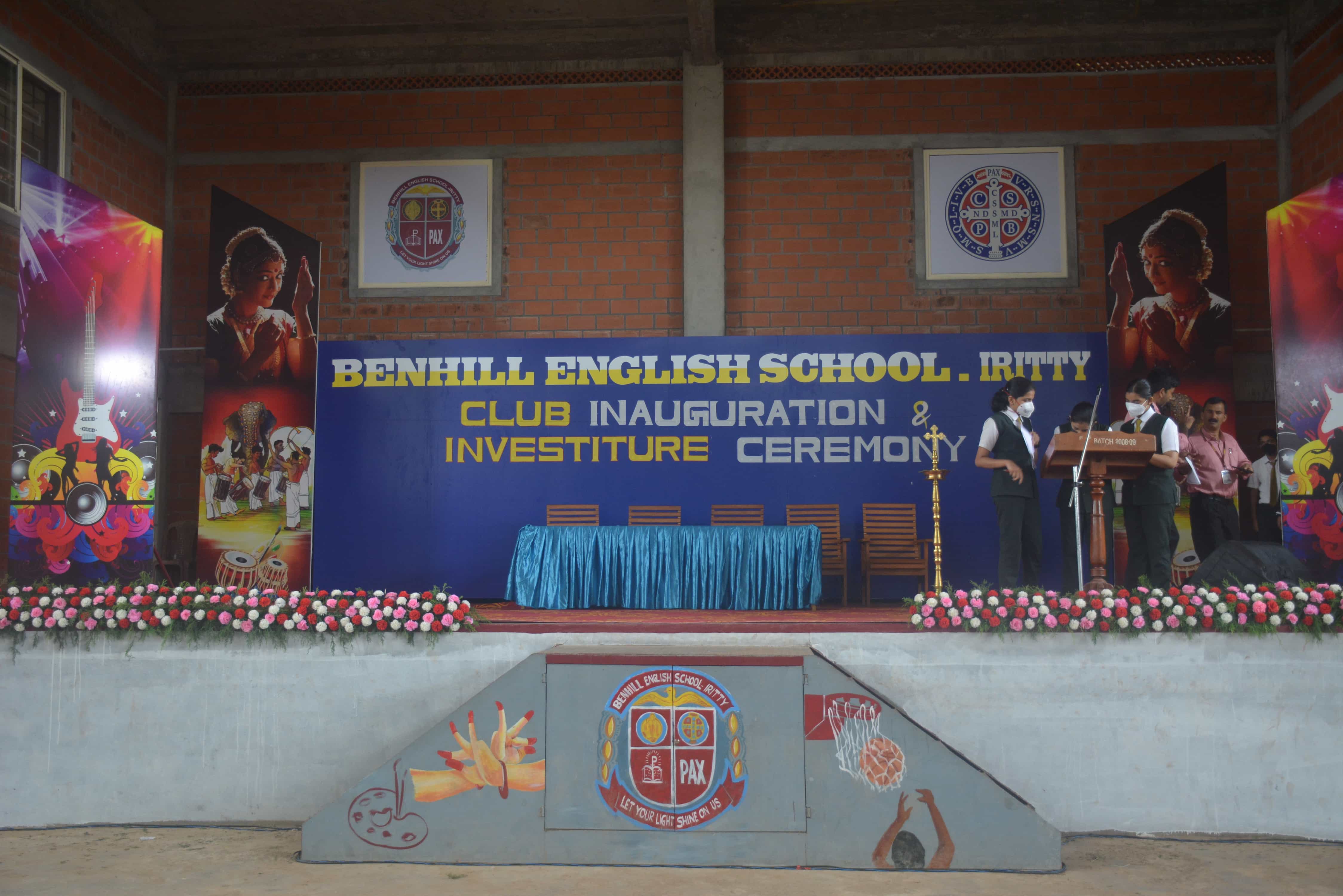 club inauguration and investiture ceremony at benhill school iritty 2022