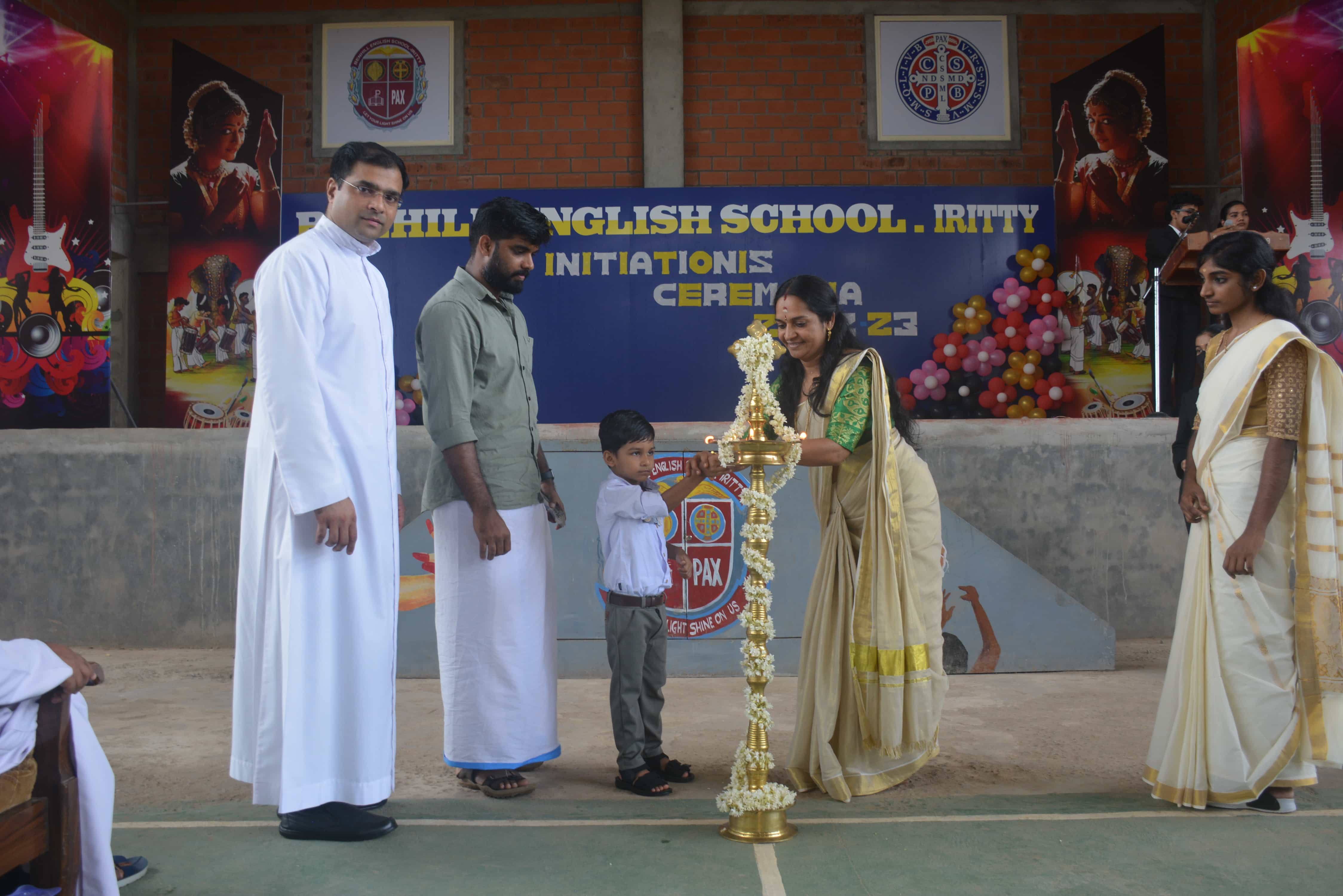 lkg initiation 2022-23 celebration at benhill school iritty